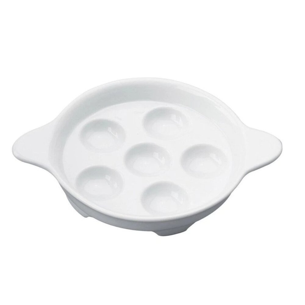 HIC/Harold Important Co. Porcelain Footed Escargot Plate